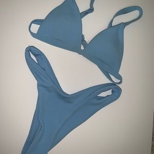 Blue bikini set